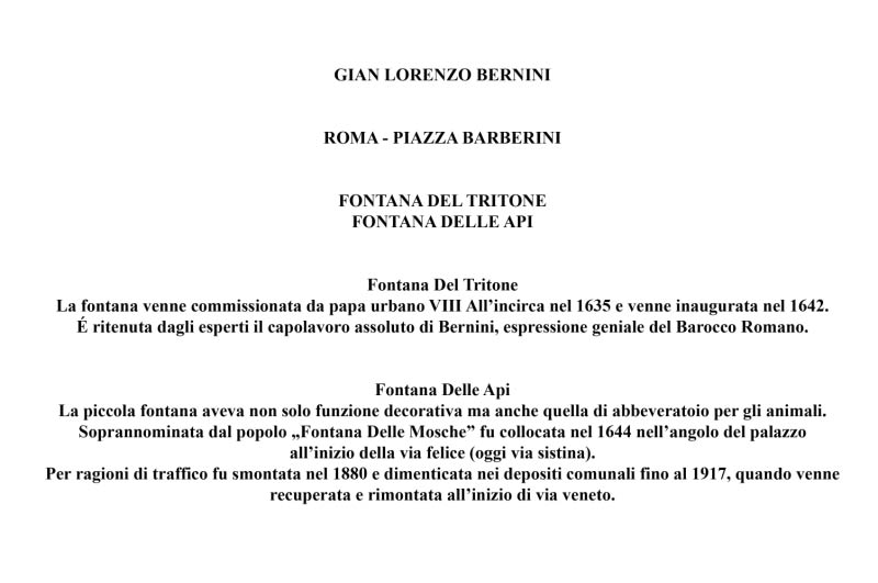 00. ROMA, Le Fontane del Tritone e Delle api